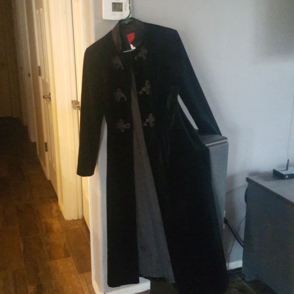 Lined long coat